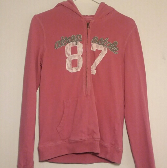 Pink Aeropostale Zip-Up Hoodie - Picture 3 of 4